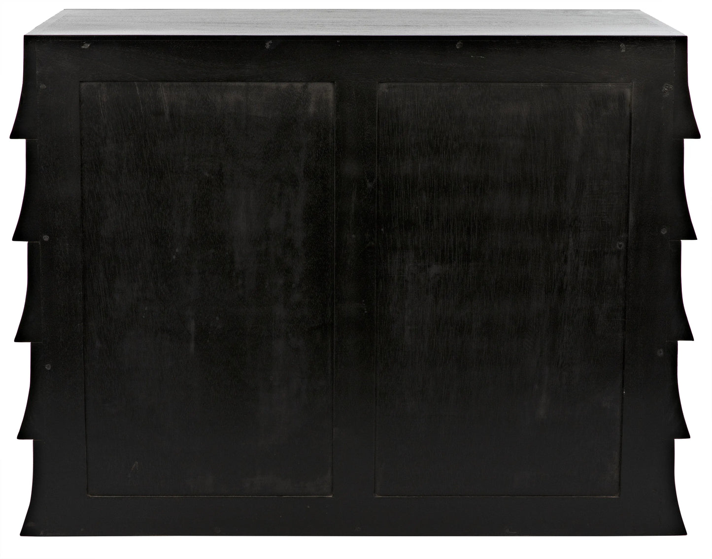 Ava dresser, hand rubbed black with light brown highlights