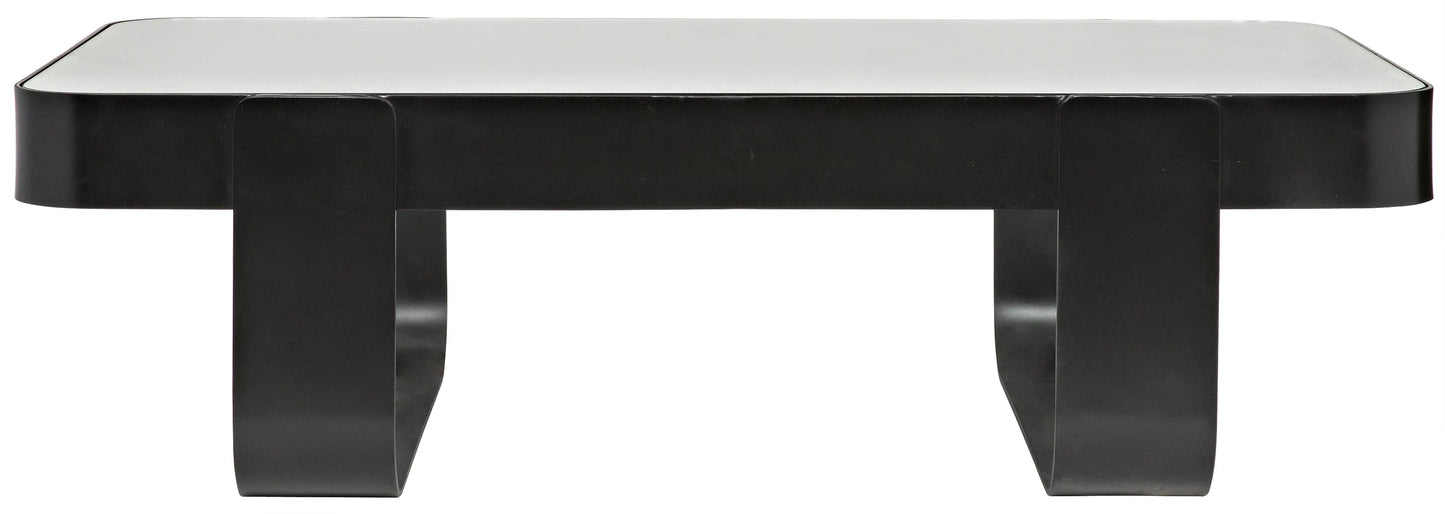 Marshall coffee table, black steel