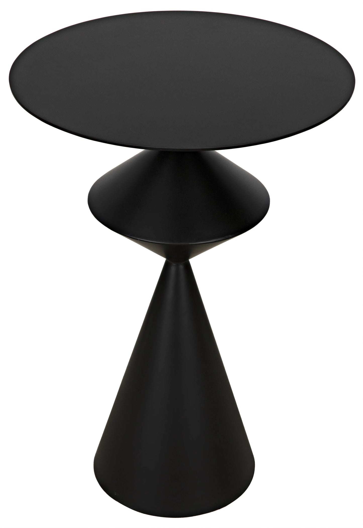 Zasa side table, black steel