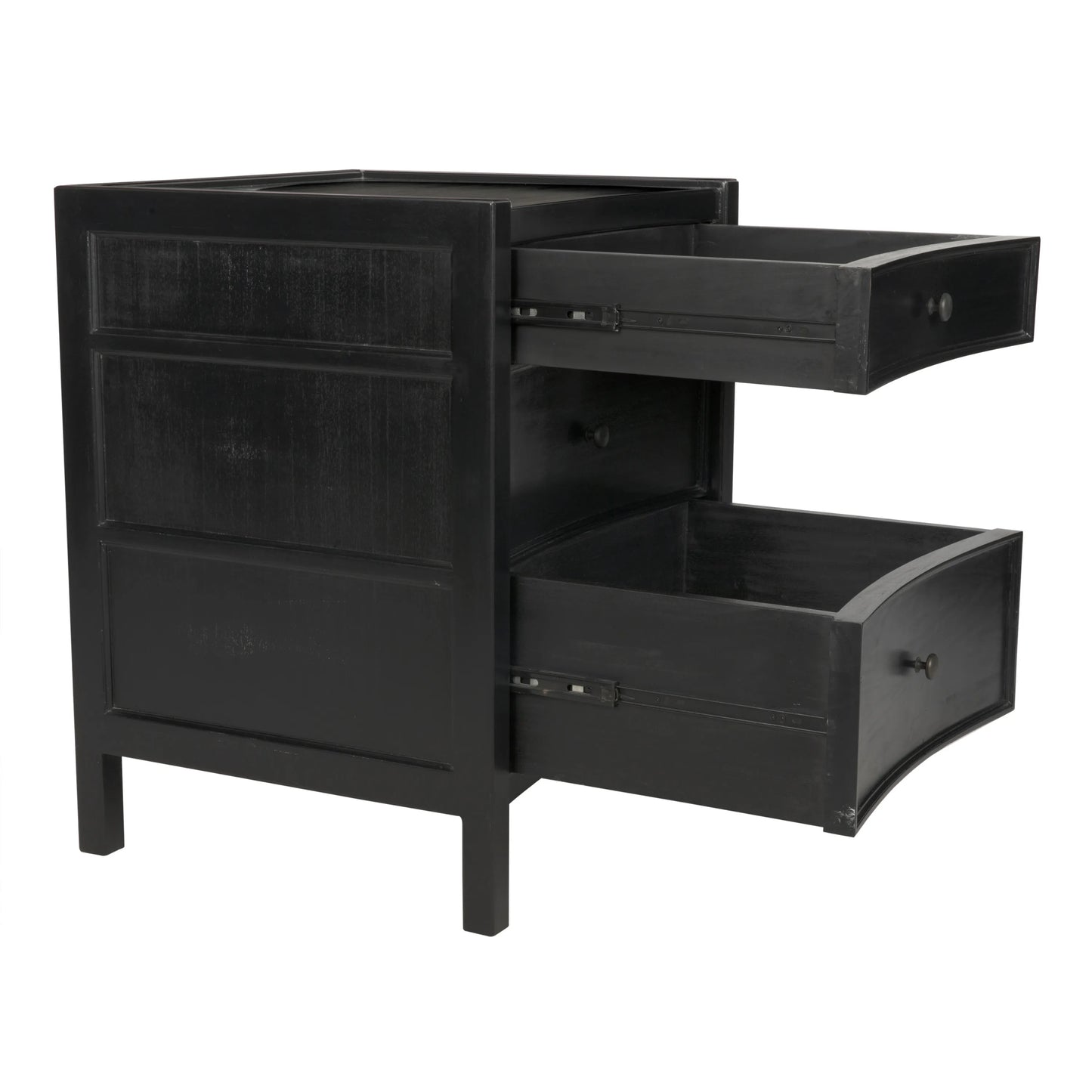 Hampton night stand 24", hand rubbed black