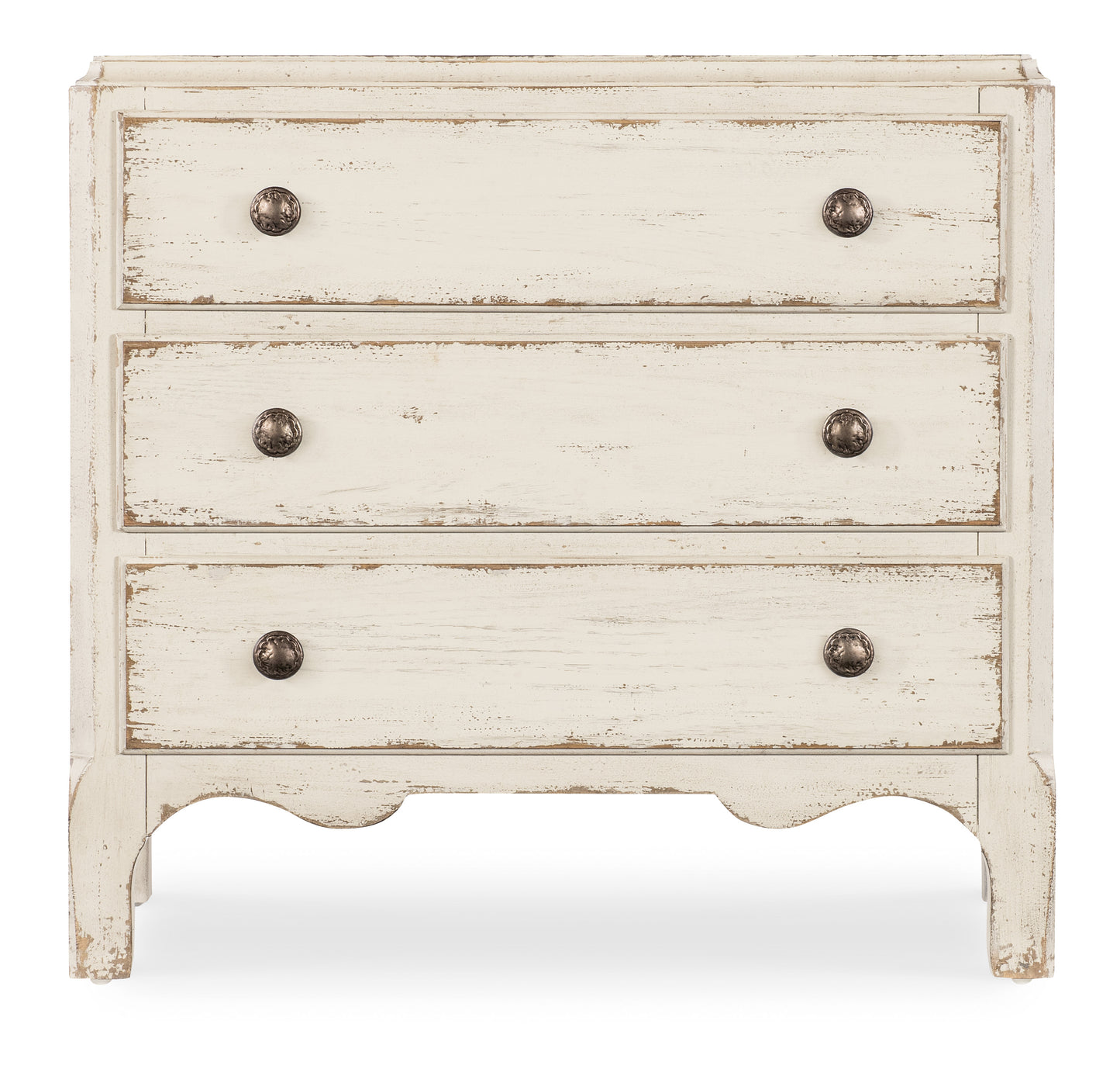 Americana three-drawer nightstand