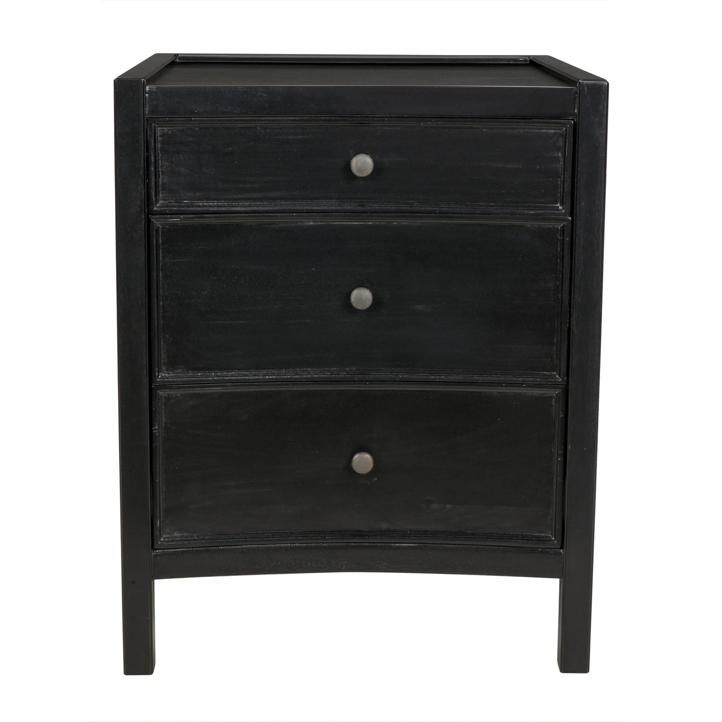 Hampton night stand 24", hand rubbed black