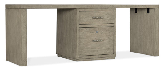 Linville falls 84" desk with one centered file