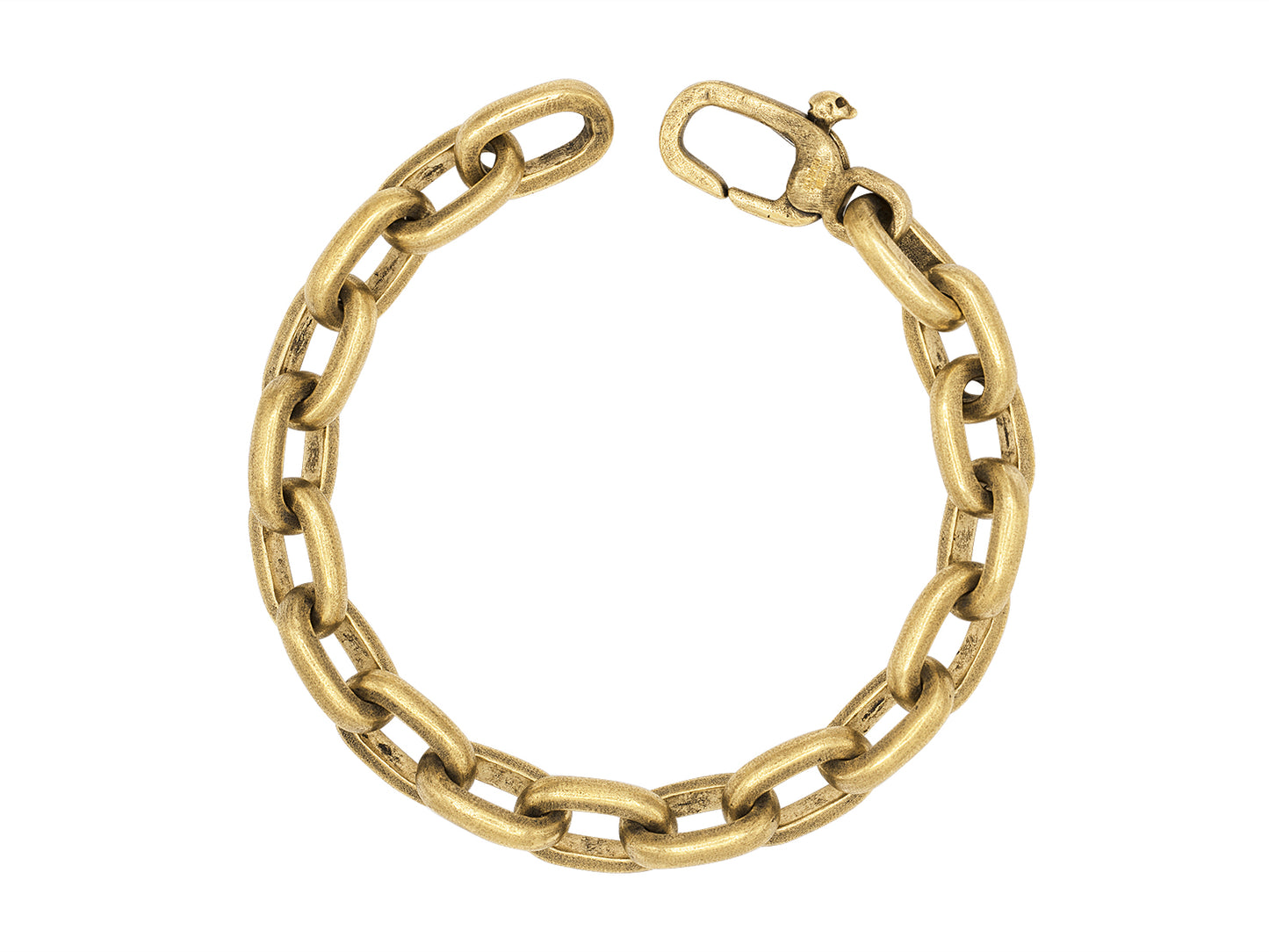 All around bracelet in brass, distressed, from the artisan collection 8 inches