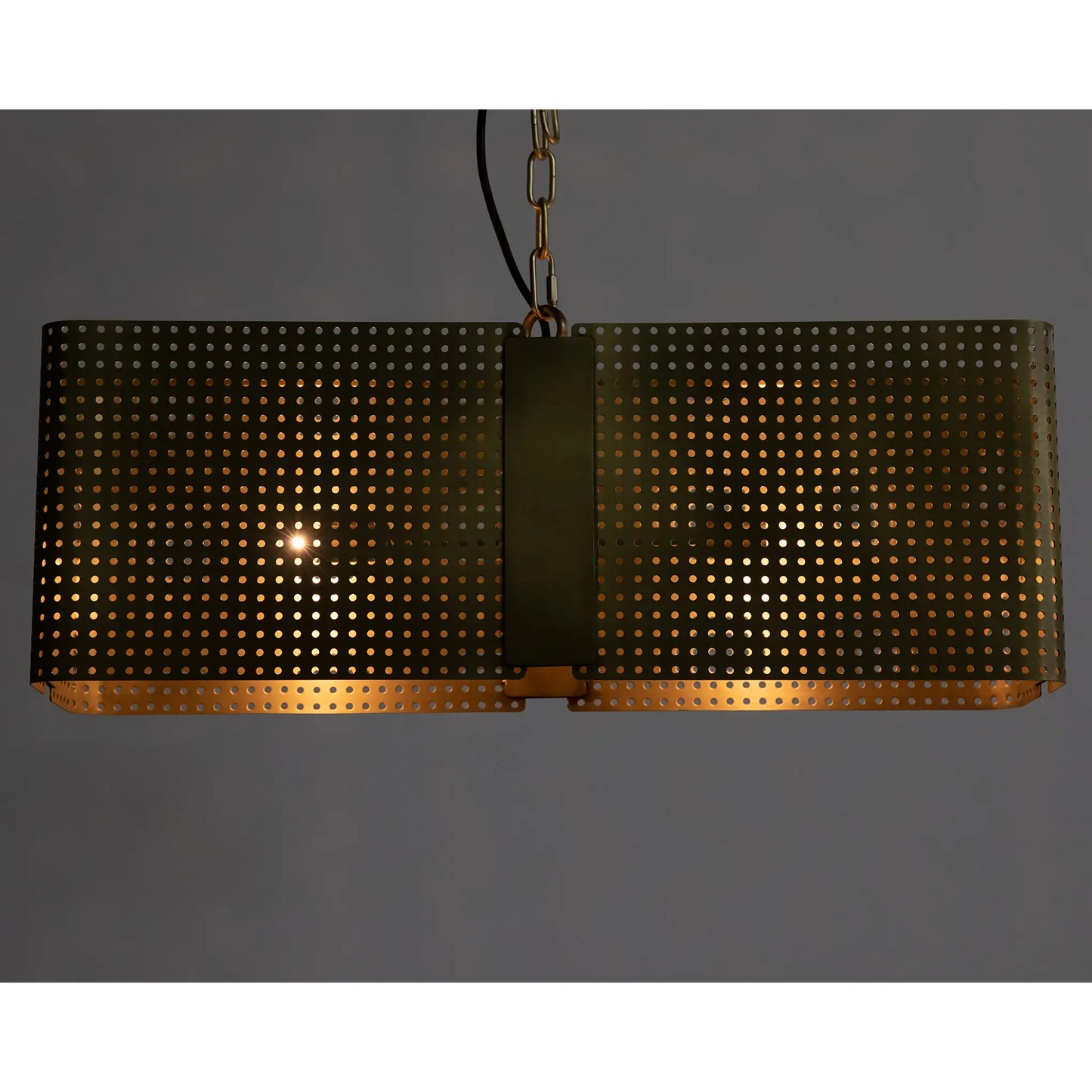 Apollo lantern, metal with brass finish