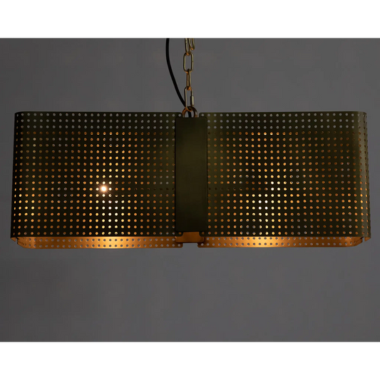 Apollo lantern, metal with brass finish