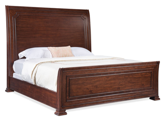 Charleston queen sleigh bed