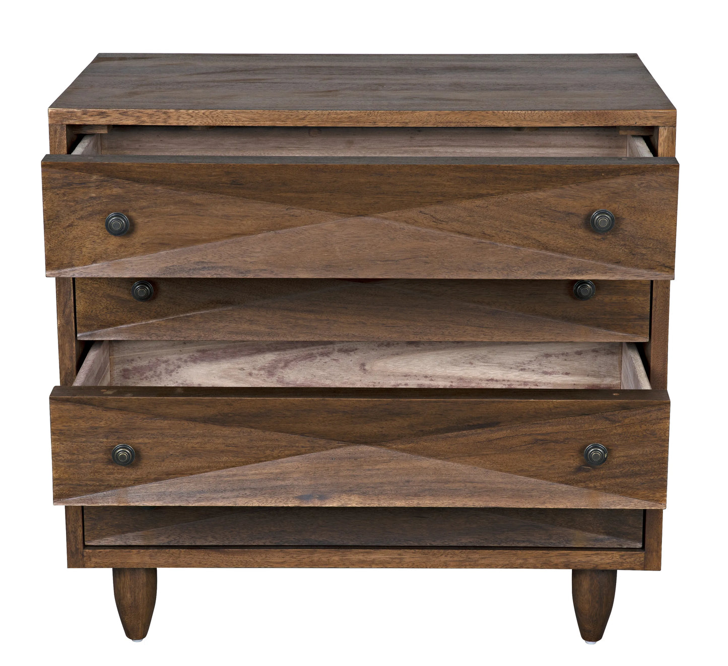 Diamond chest, dark walnut