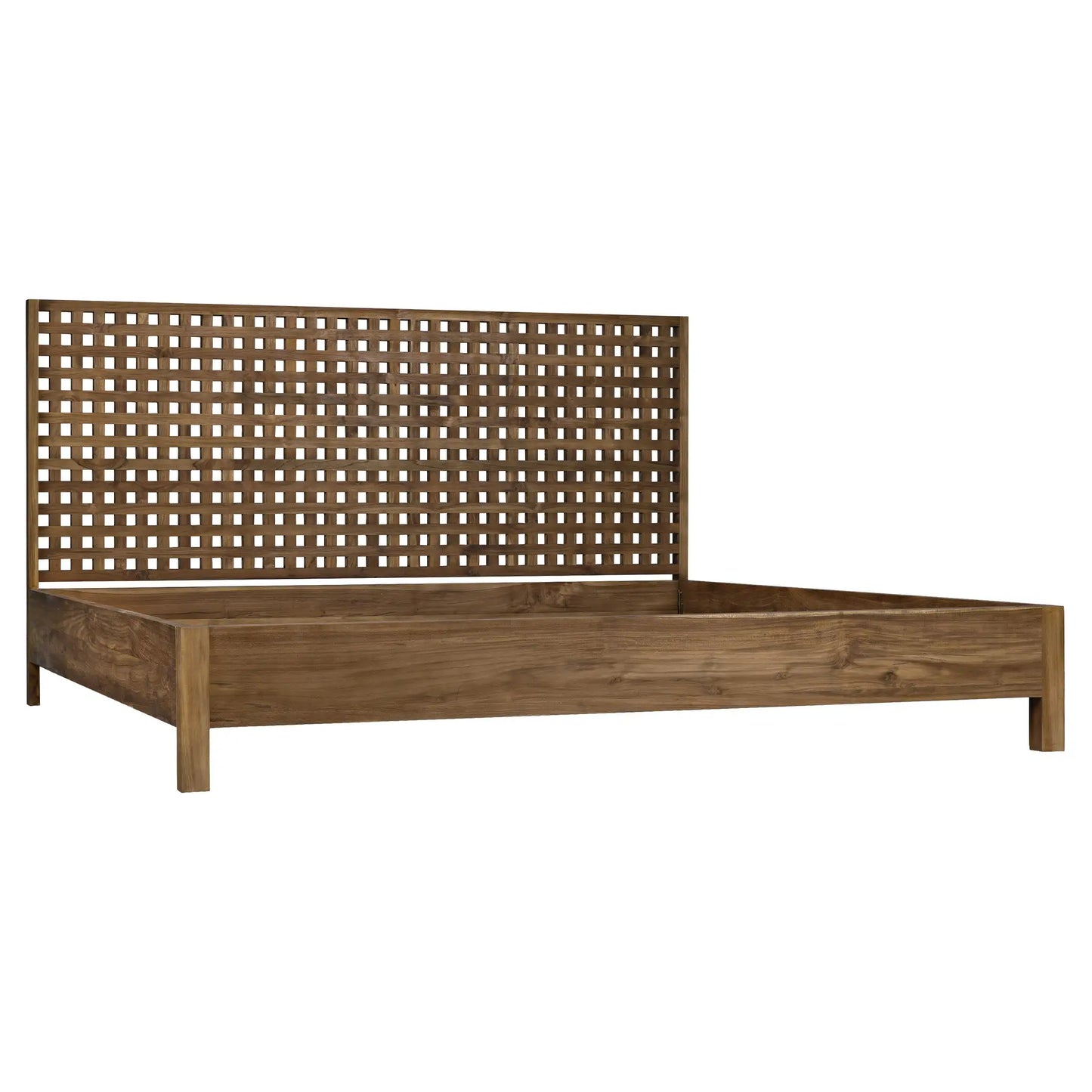 Quinnton bed, eastern king, teak