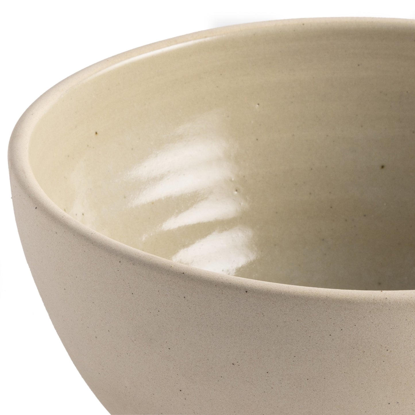 Nelo serving bowl-cream matte ceramic