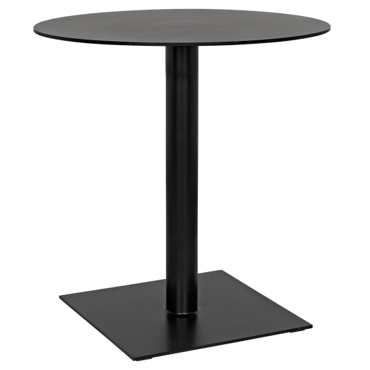 Mies side table, black steel