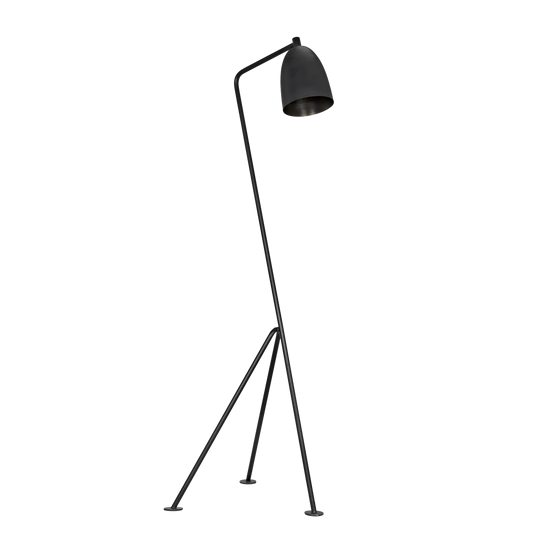 Asti floor lamp, black steel