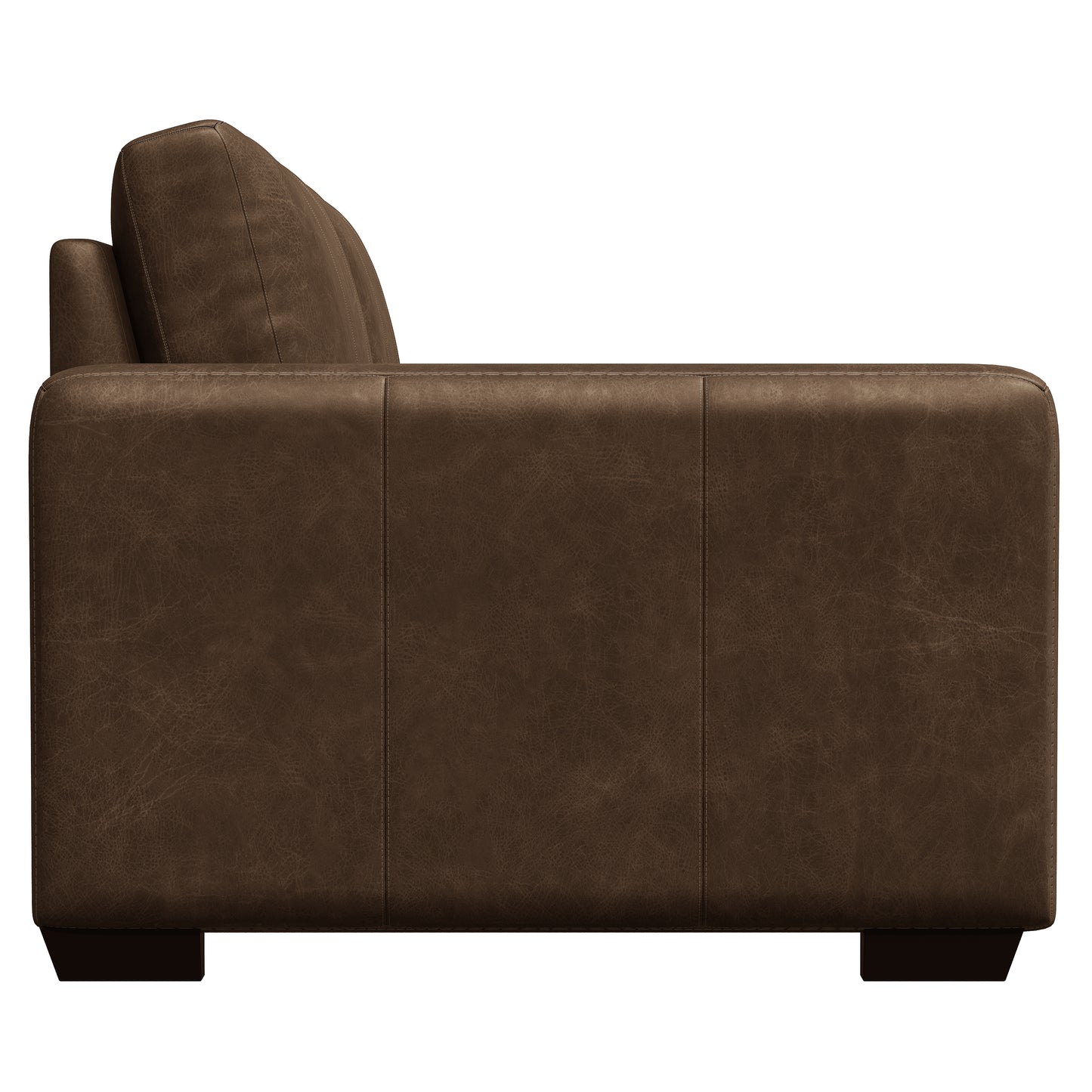 Dawkins leather left arm loveseat