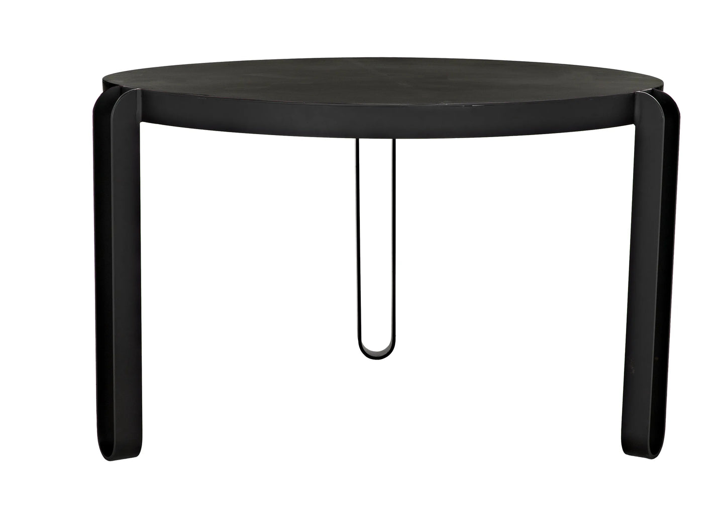 Marcellus dining table, 49", black metal