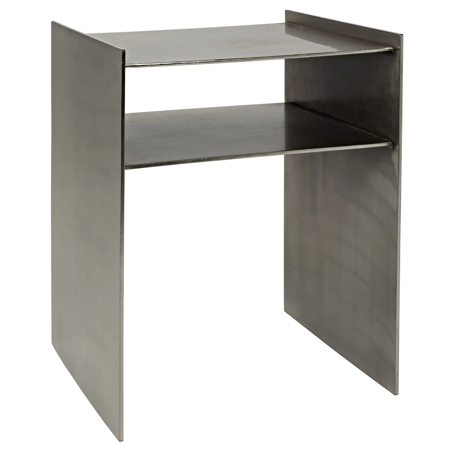 Cyrus side table, antique silver finish