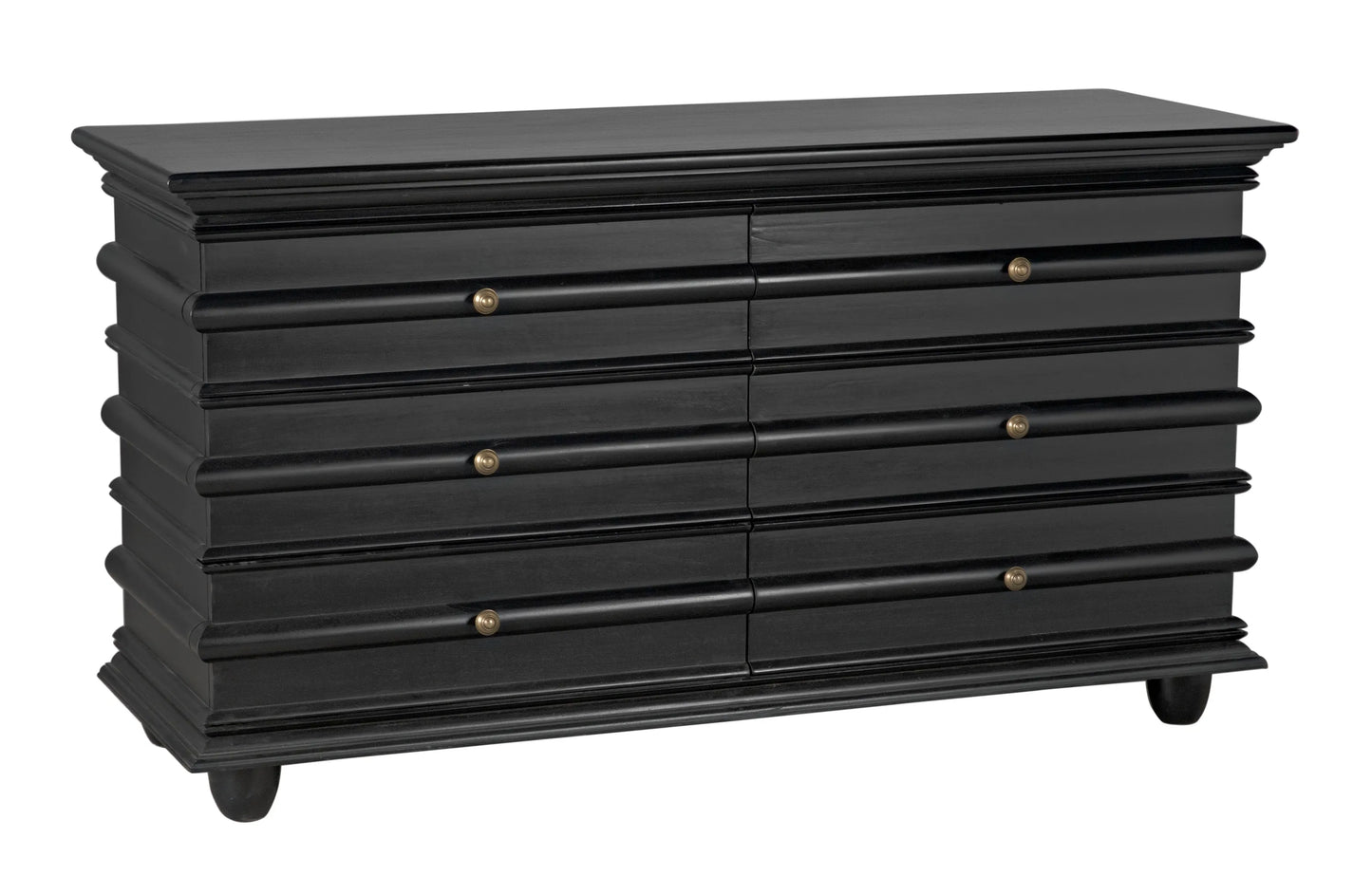 Ascona chest, hand rubbed black