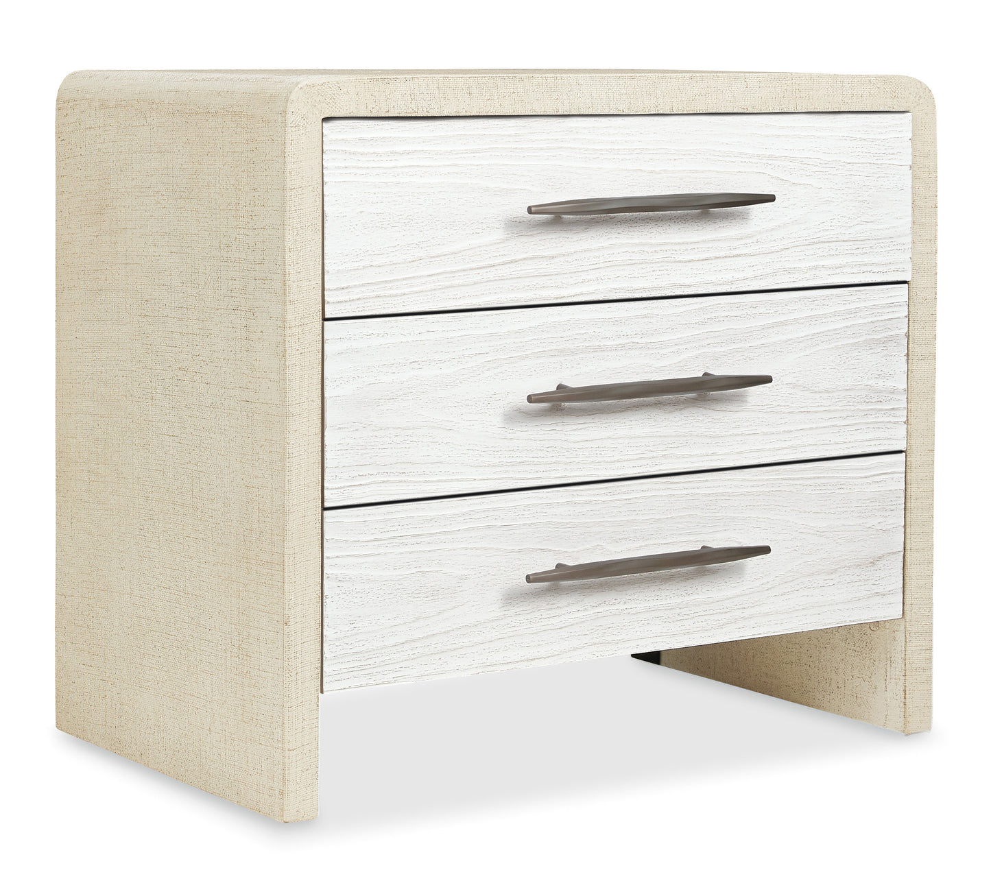 Cascade three-drawer nightstand