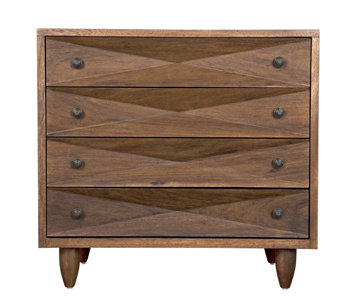 Diamond chest, dark walnut