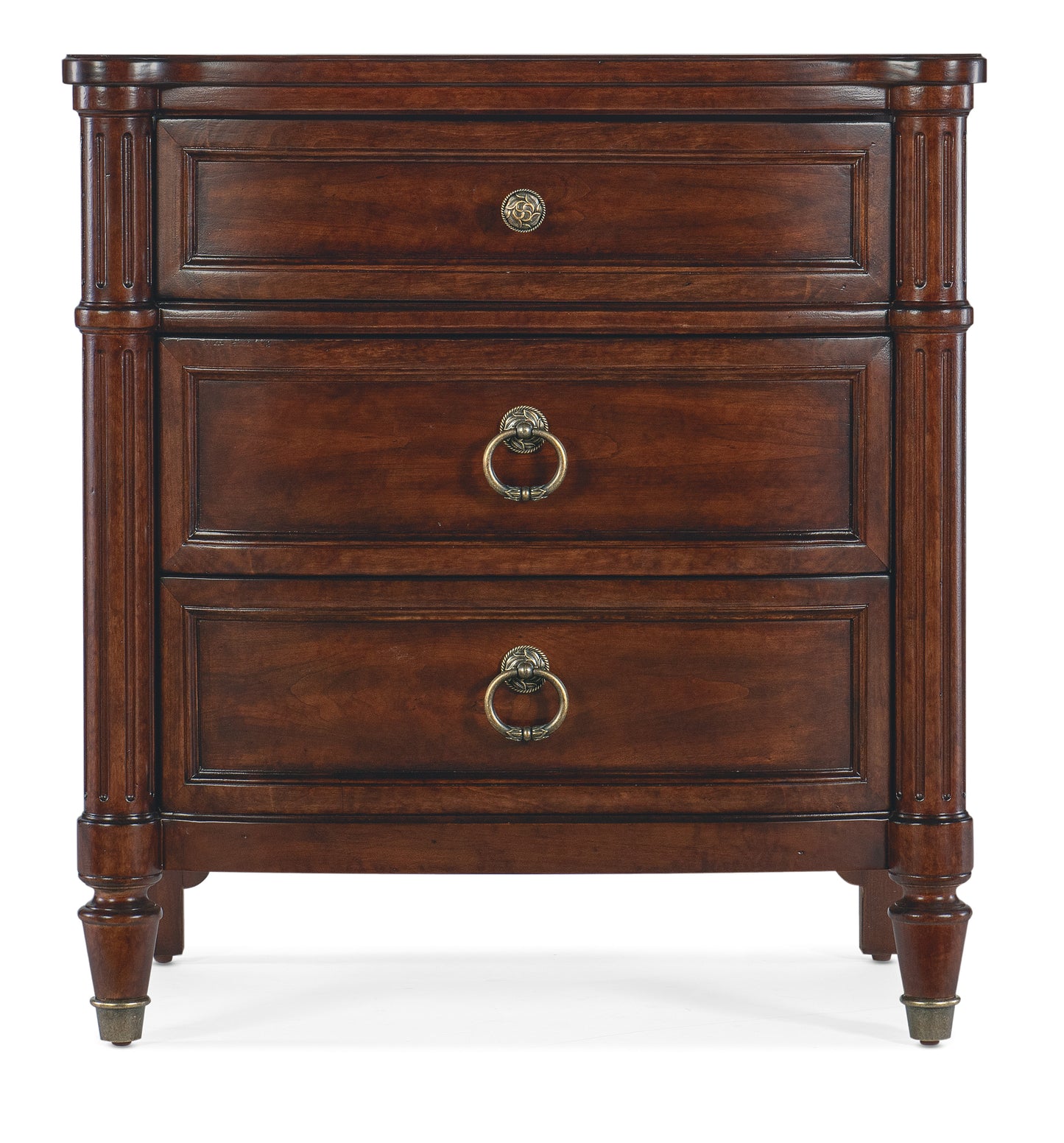 Charleston three-drawer nightstand