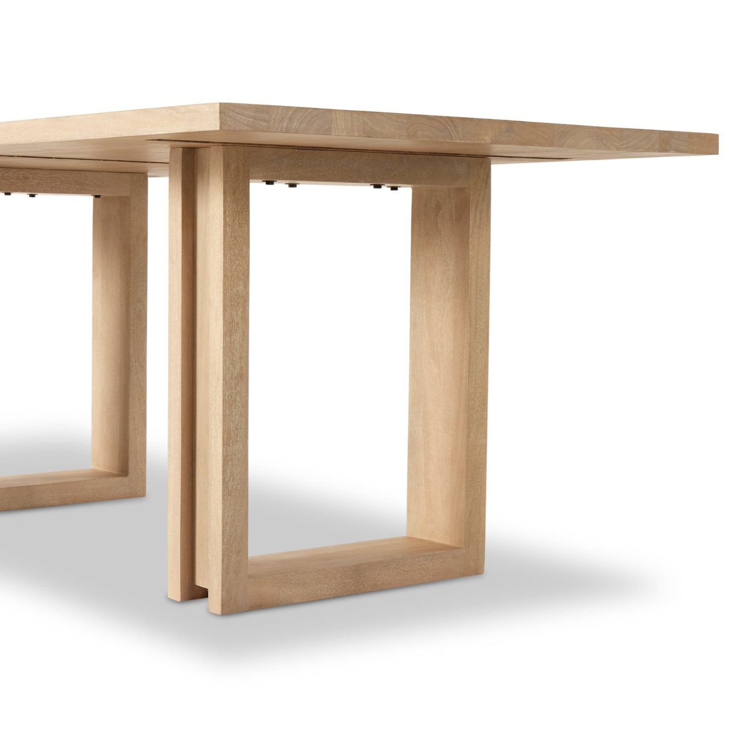 Carmel dining table: natural mango