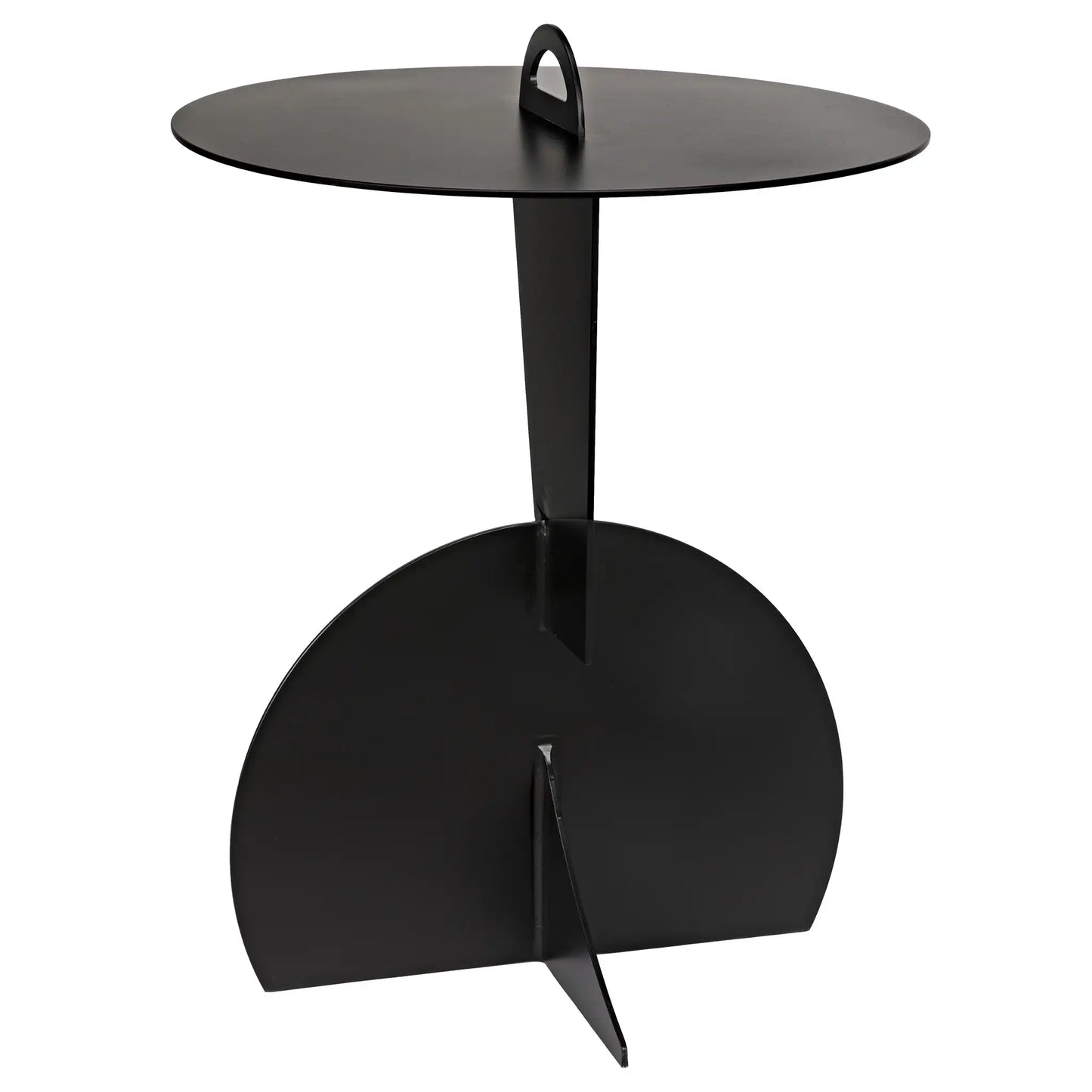 Mobilis side table, black steel