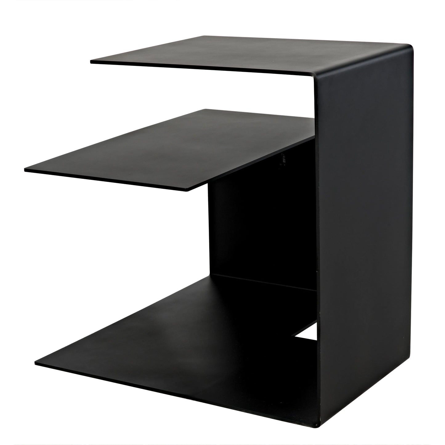 Solo side table, black steel