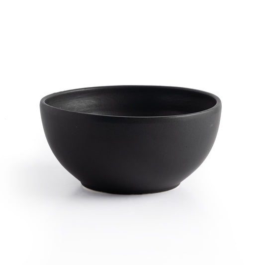 Nelo serving bowl-matte black glaze