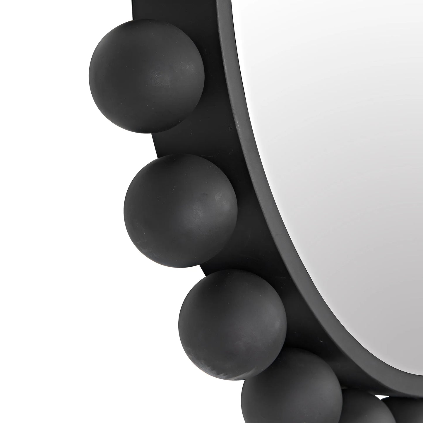 Cooper mirror, black steel