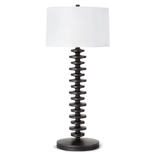 Fishbone buffet table lamp