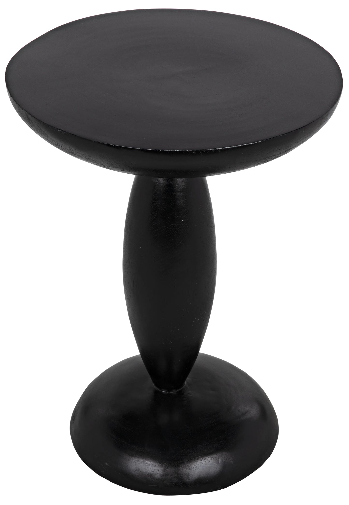 Adonis side table, hand rubbed black