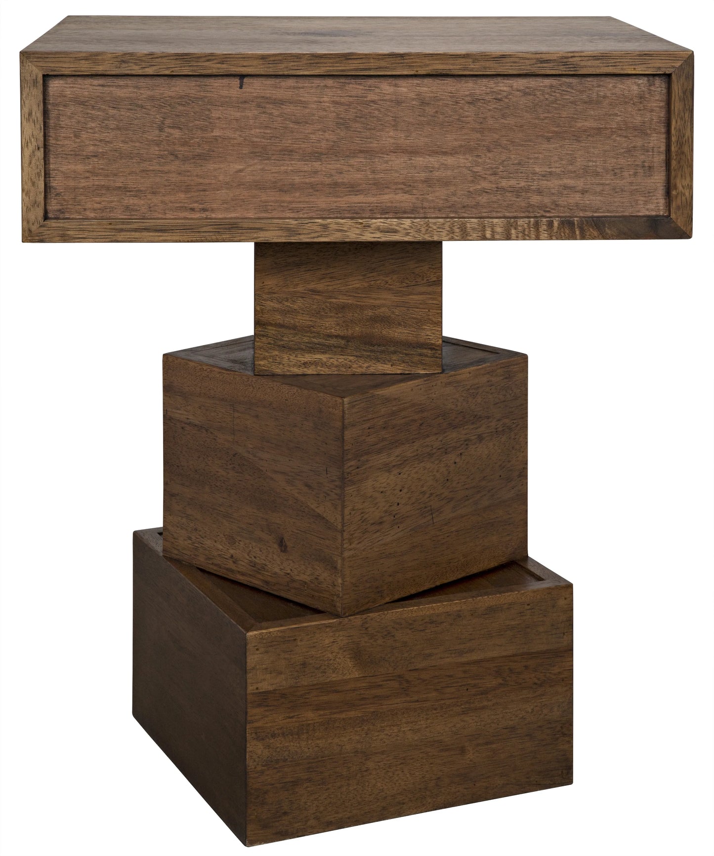 Grobius side table, dark walnut