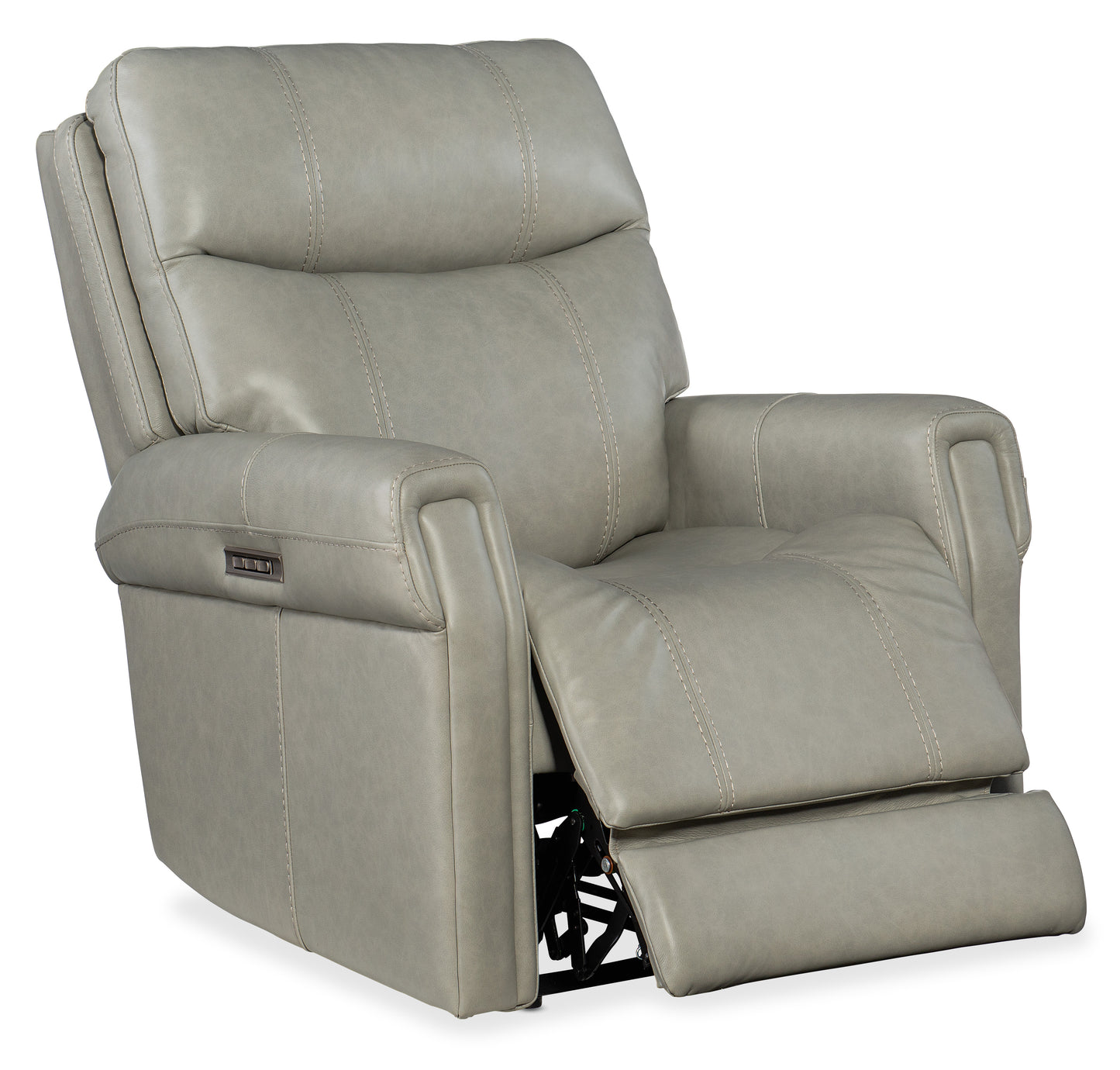 Carroll power recliner with power headrest and lumbar