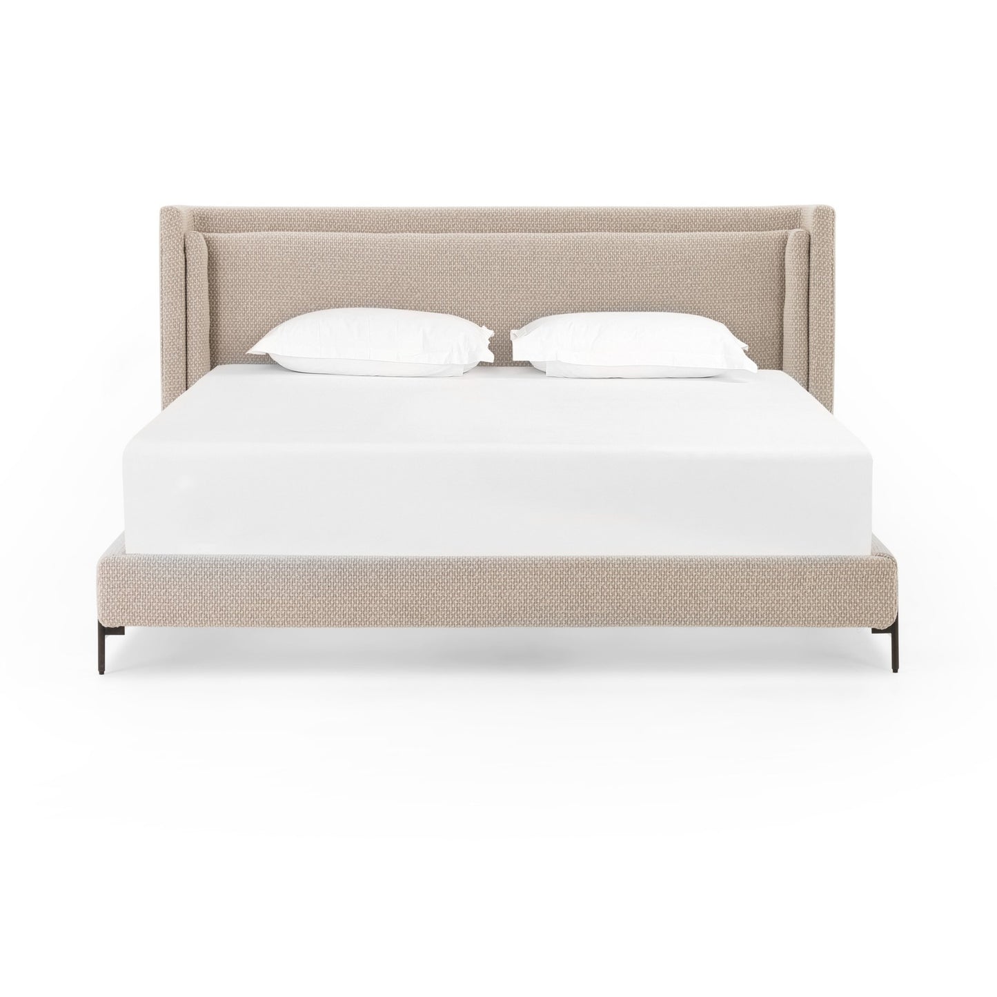 Dobson bed: perin oatmeal-gunmetal-king