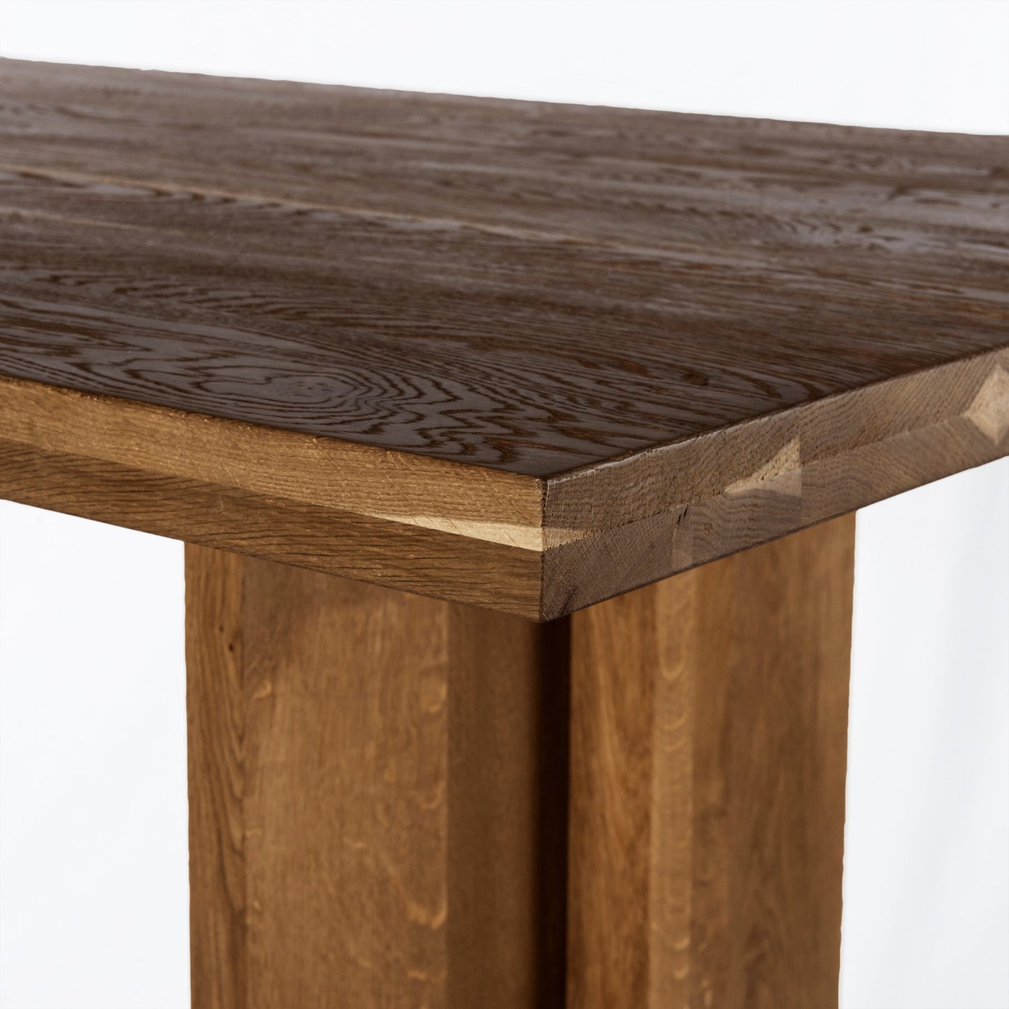 Erie bar table: dark smoked oak-bar