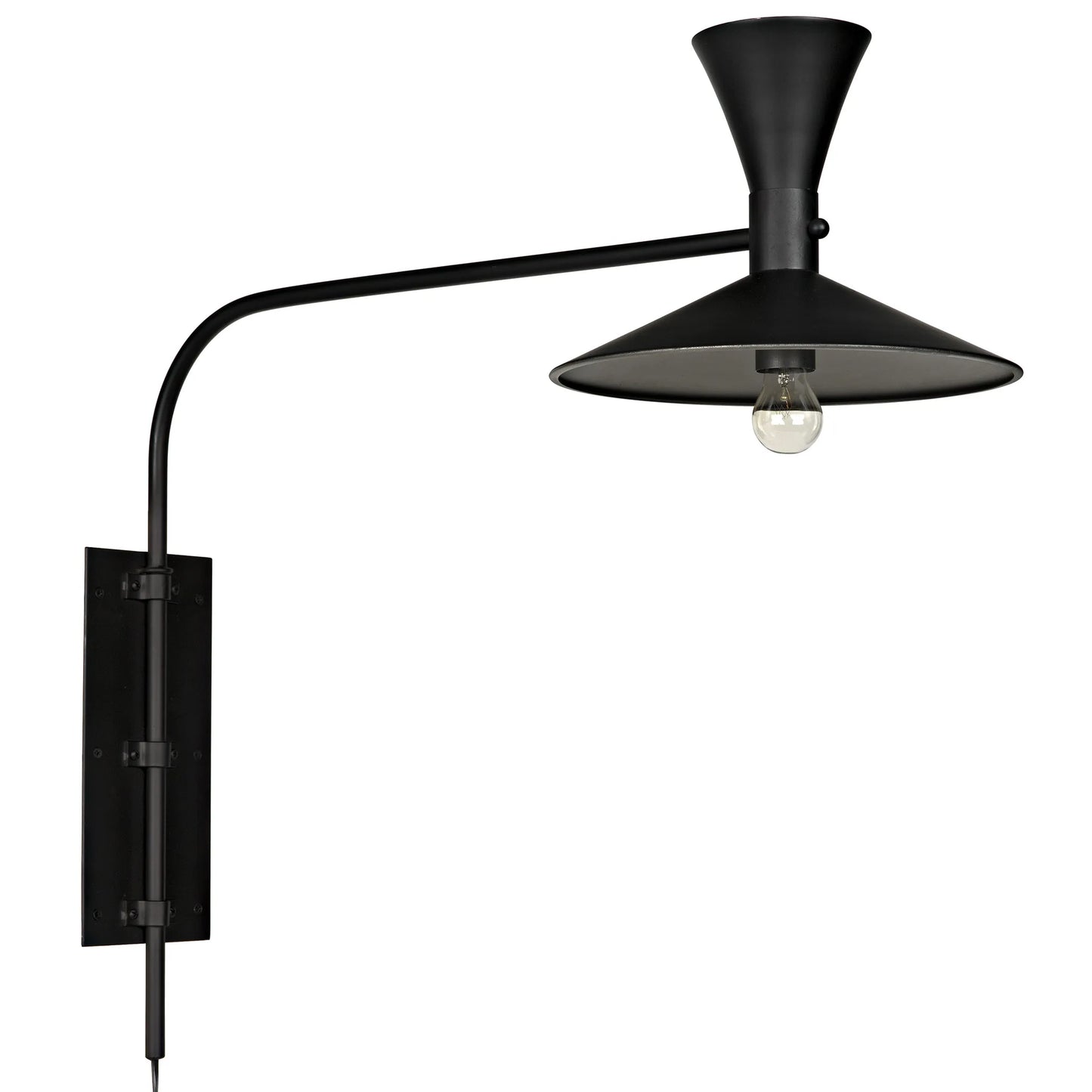 Enzo sconce, black steel