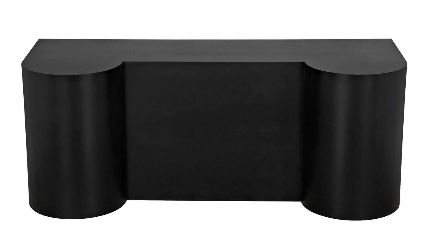 Concierge desk, black steel