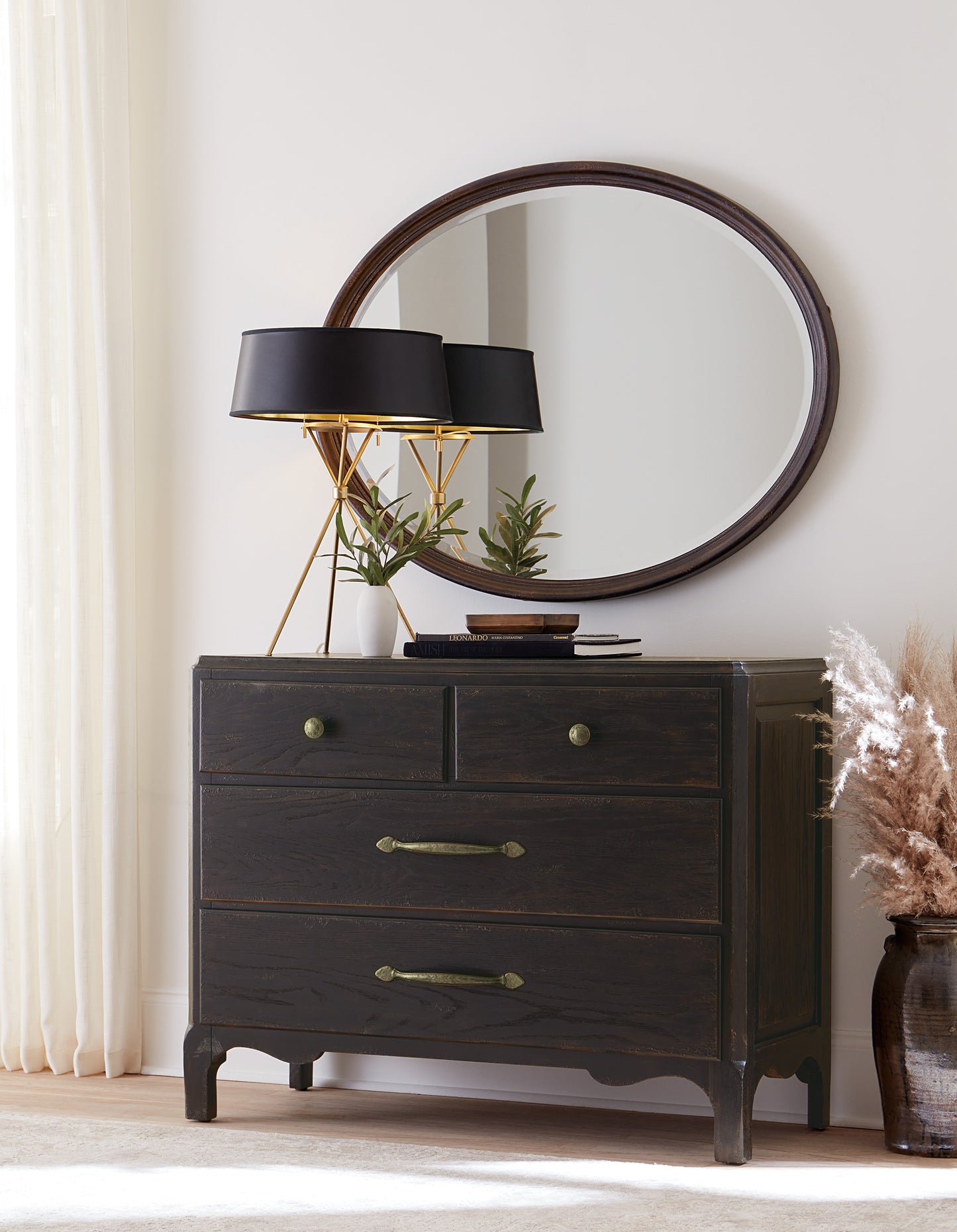 Americana oval mirror