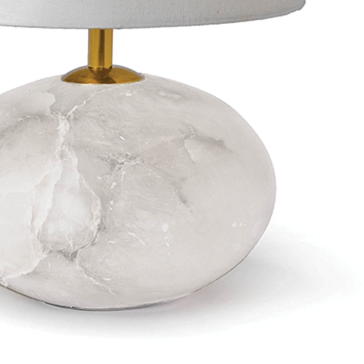 Alabaster mini orb lamp