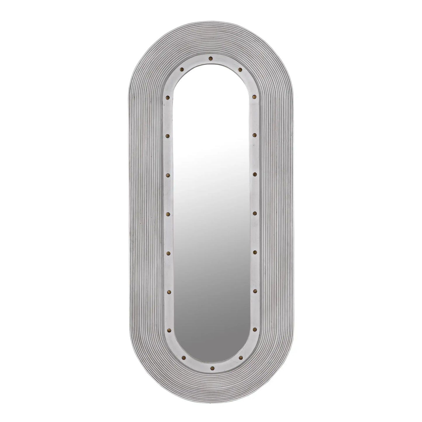 Luna mirror, white washed