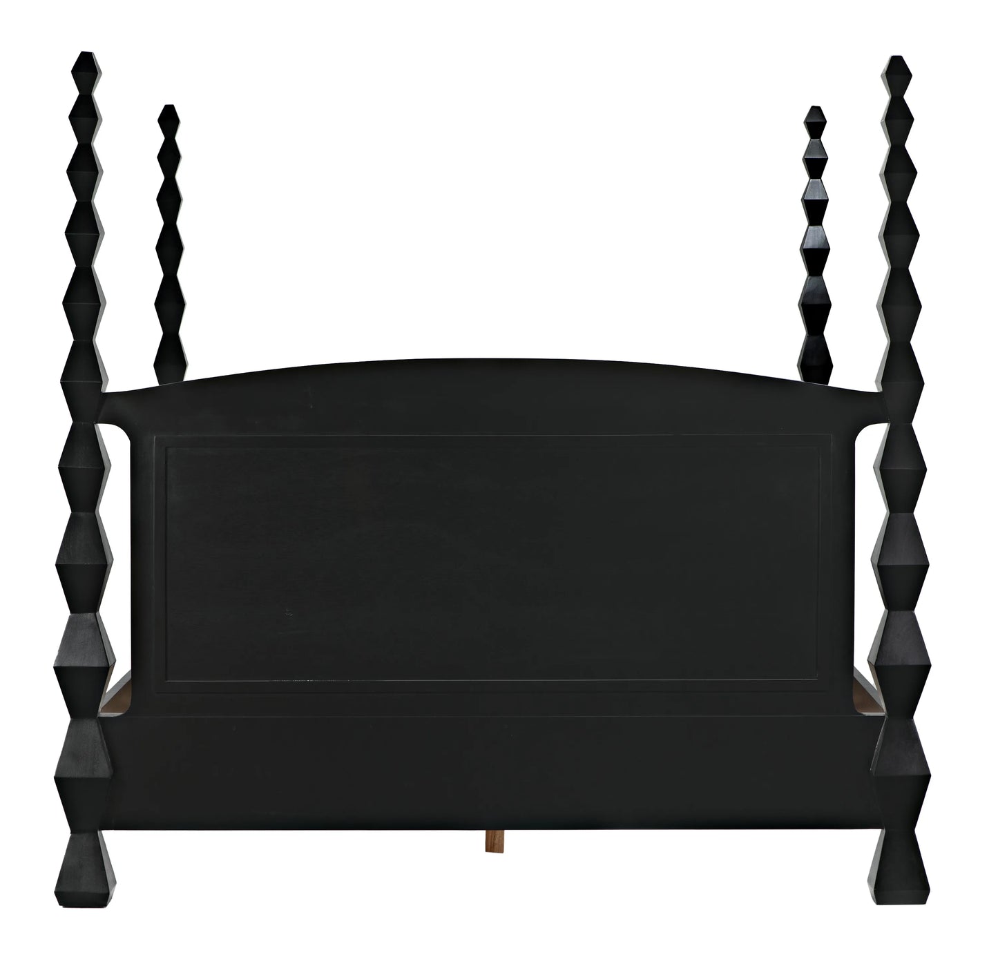 Brancusi bed, eastern king, hand rubbed black