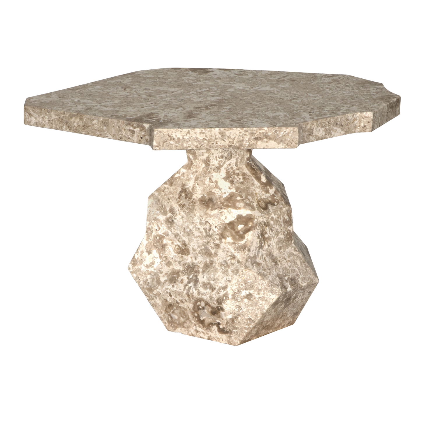 Rind table, white marble