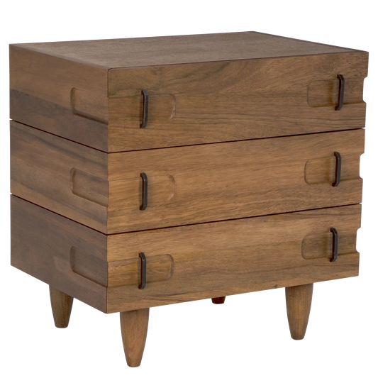 David 32" side table, dark walnut