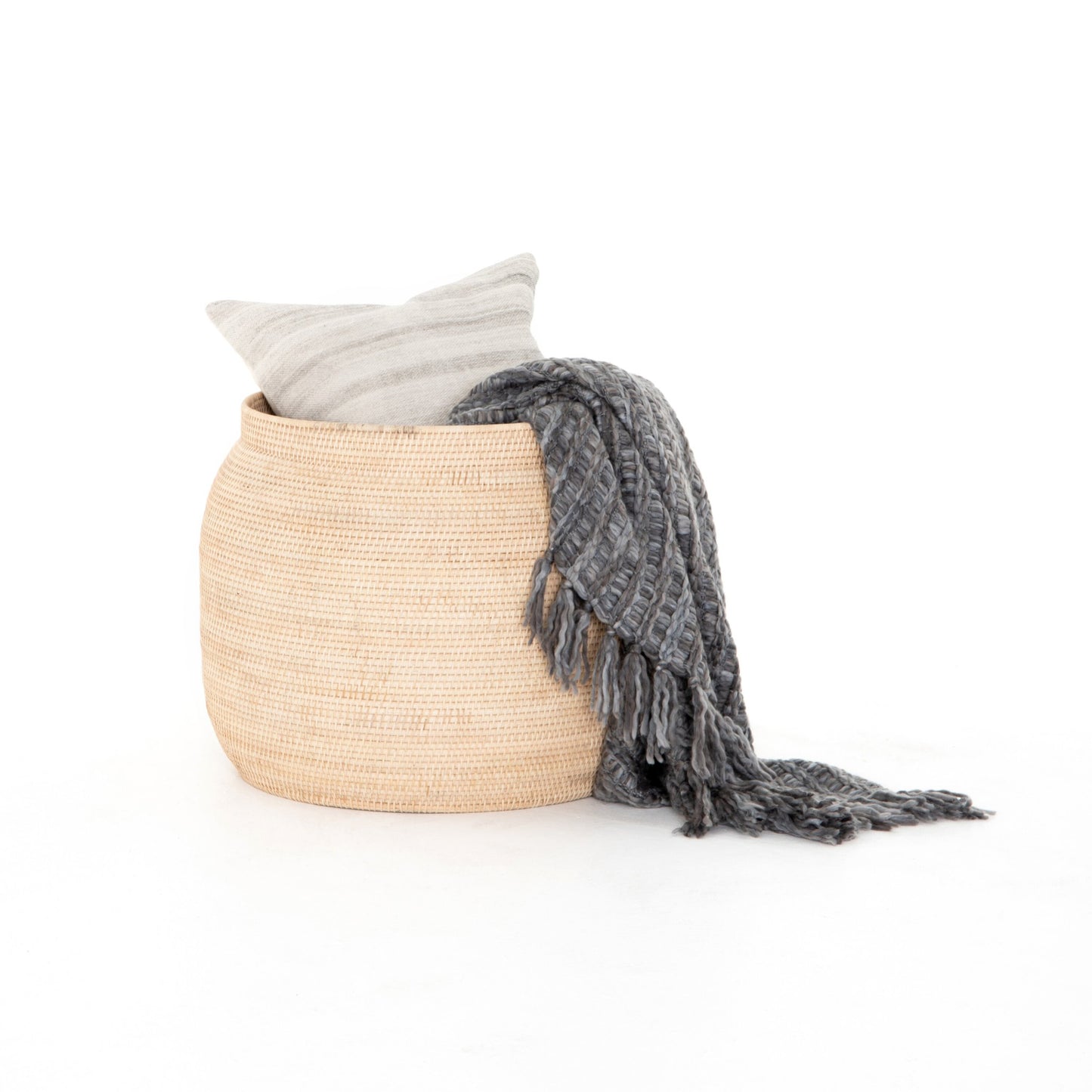 Ansel basket-natural lombok weave
