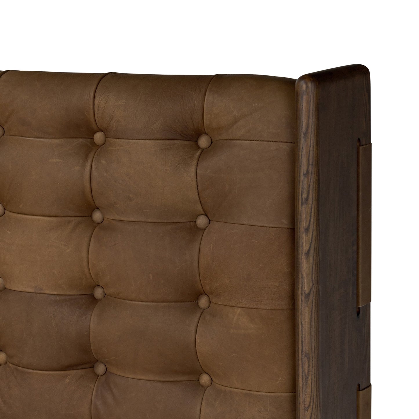 Halston bed: heirloom sienna-terra brown ash-terra brown ash veneer-queen