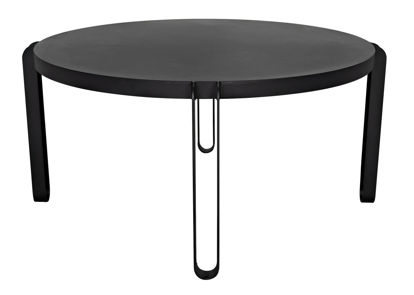 Marcellus dining table, 63", black metal