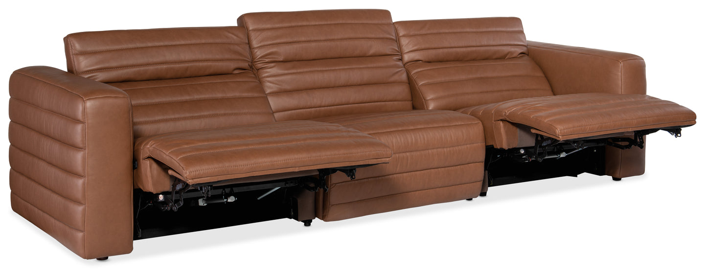 Chatelain 3-piece power sofa with power headrest