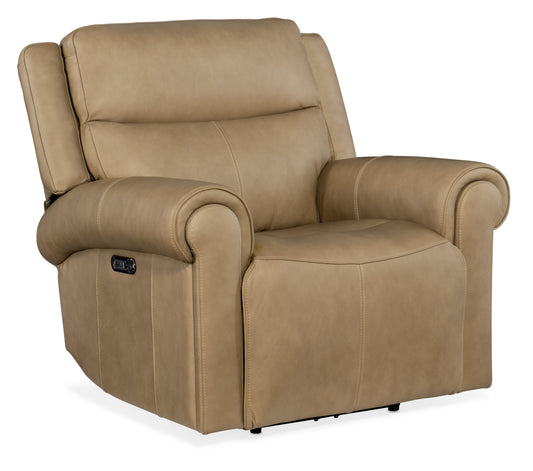 Oberon zero gravity recliner with power headrest