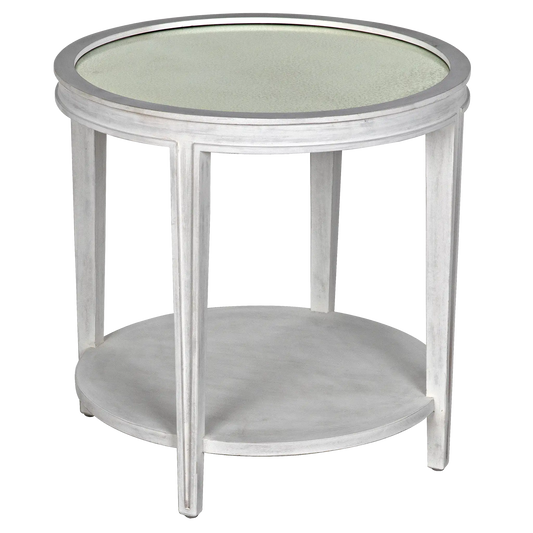 Imperial side table, white wash