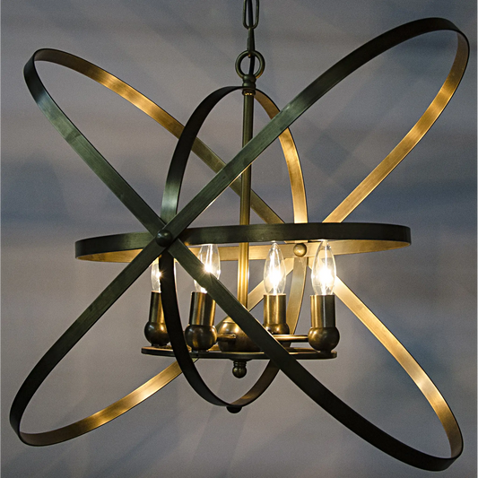 Sassari pendant, metal with brass finish