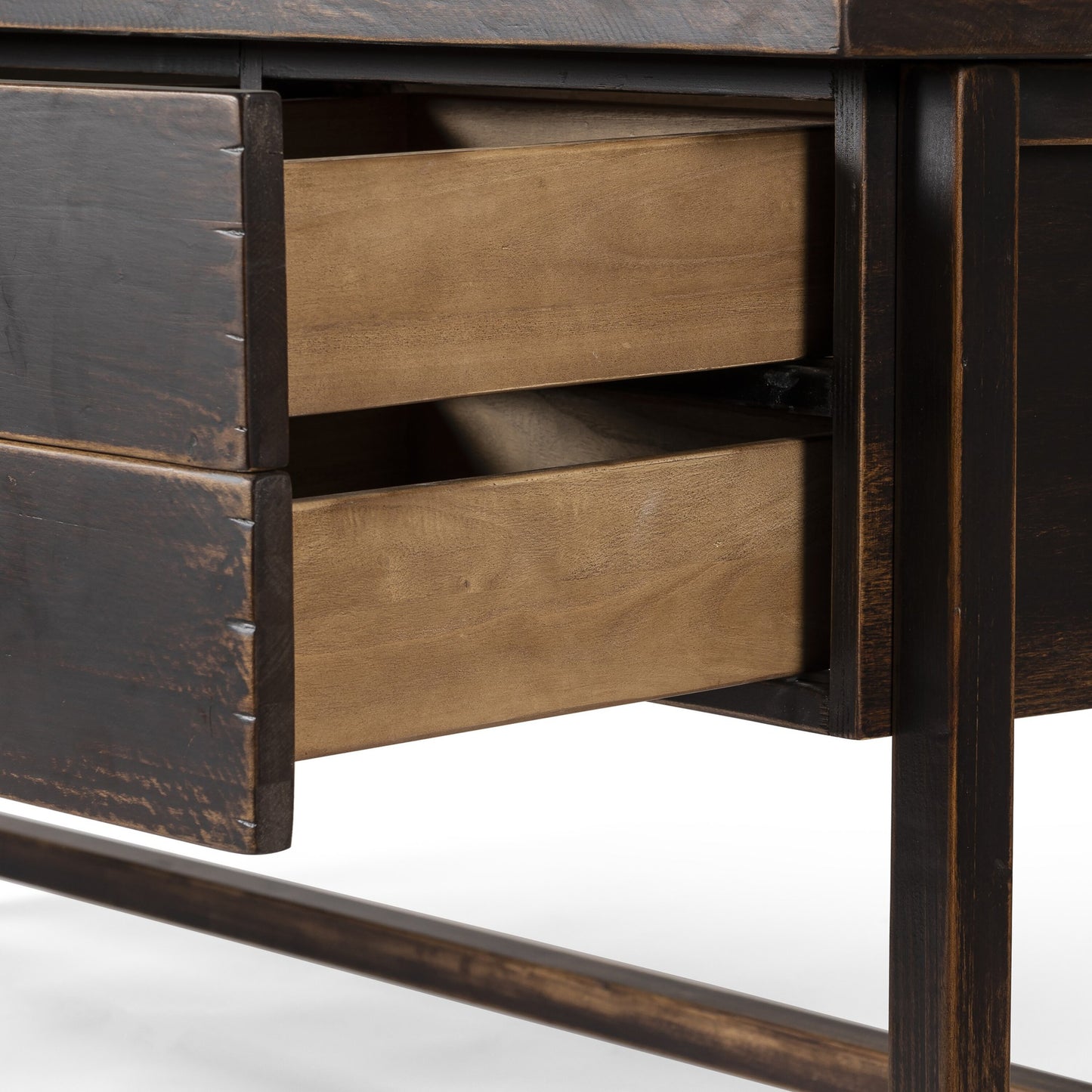 Reign desk-distressed walnut